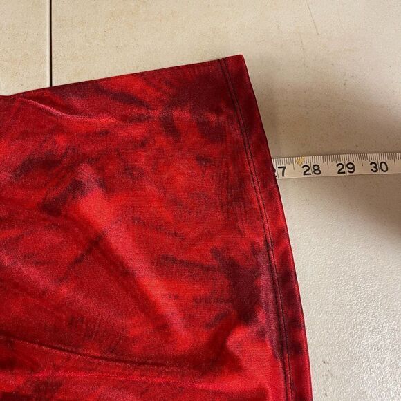 Michael Kors Red Wrap Floral Blouse Petite Medium - Picture 10 of 10